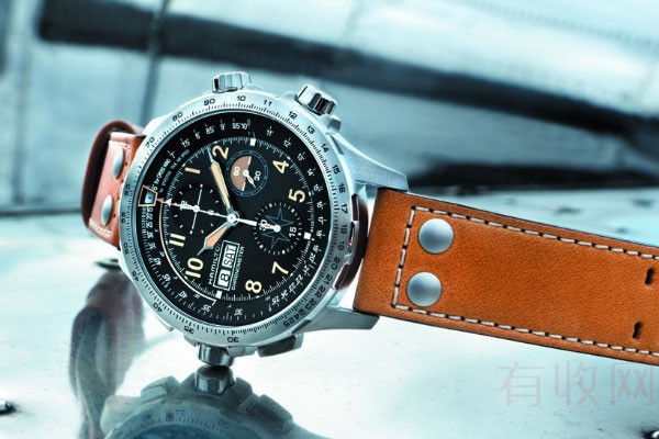 二手汉米尔顿卡其航空H77796535手表的外观展示