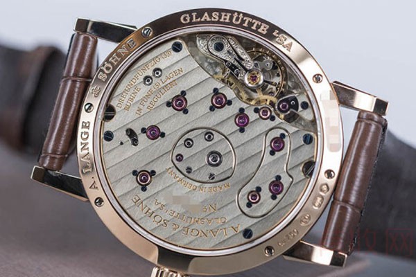 朗格18K玫瑰金镶钻813.043女士手表背面图