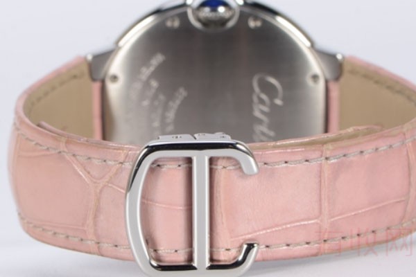 卡地亚蓝气球系列粉色表盘WSBB0002手表真皮表带