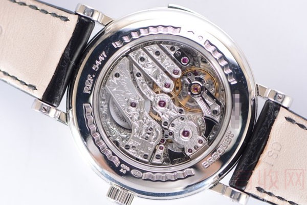 宝玑经典复杂系列5447BB手动机械手表背面