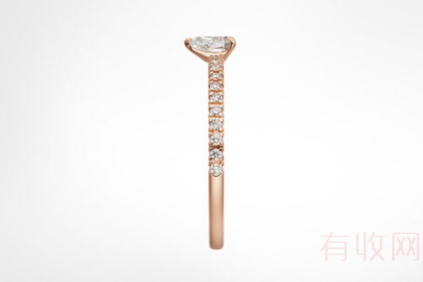 卡地亚Etincelle系列玫瑰金钻石戒指群镶钻