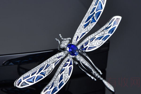 米莱珠宝幻趣森林系列蓝宝石胸针