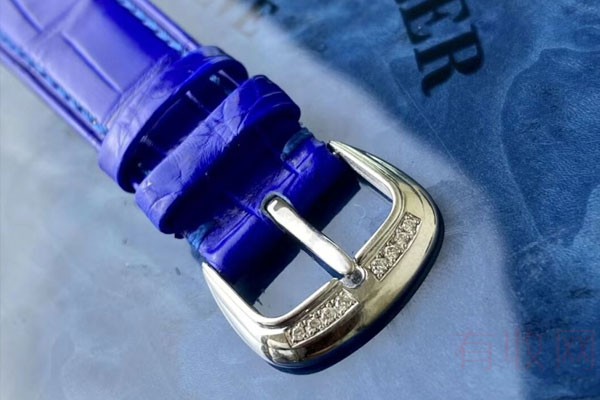 法兰克穆勒原钻镶嵌靓丽蓝面5850手表表带图